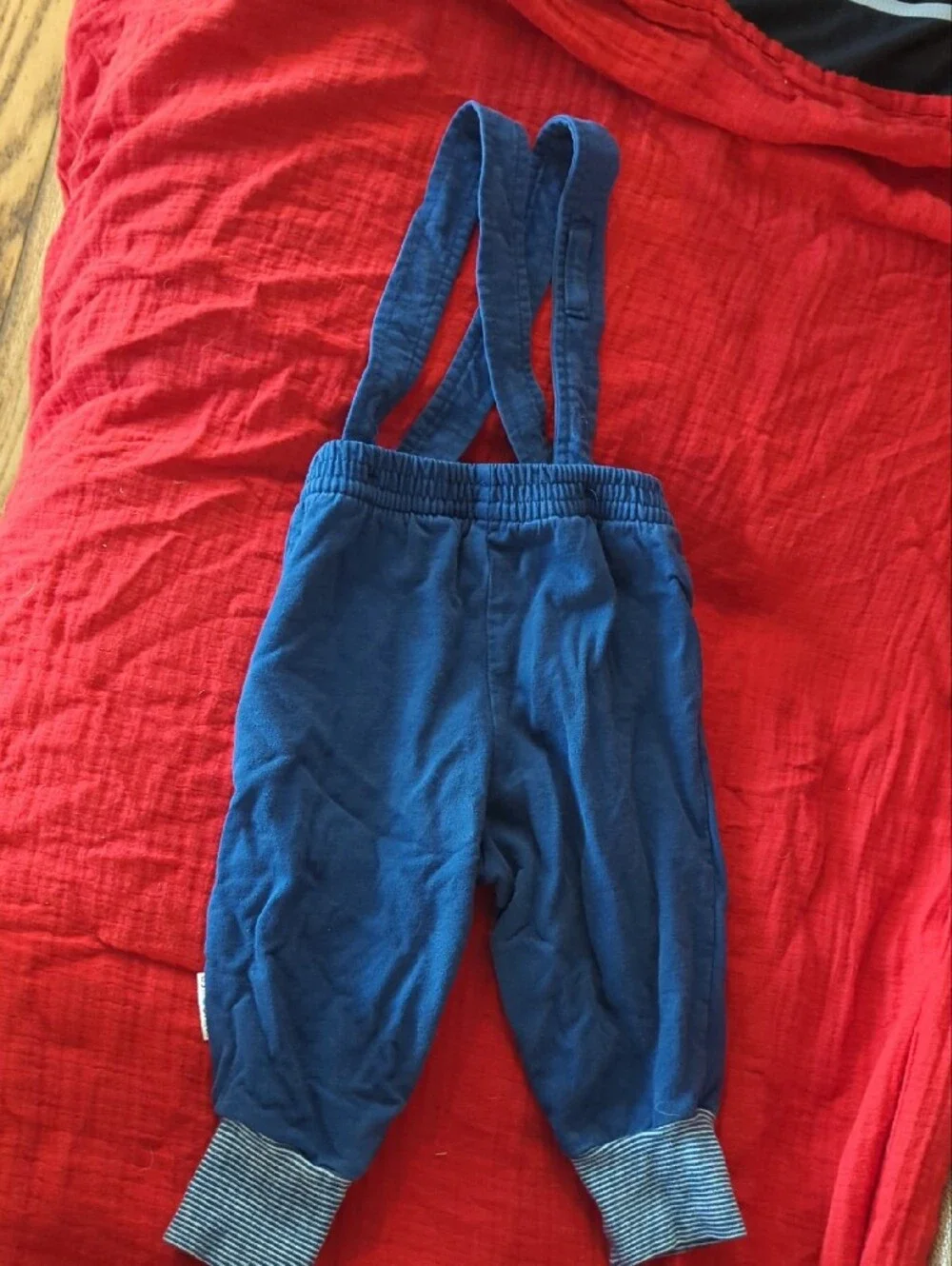 Vintage Gymobree Navy Baby Sailboat Overalls with Straps